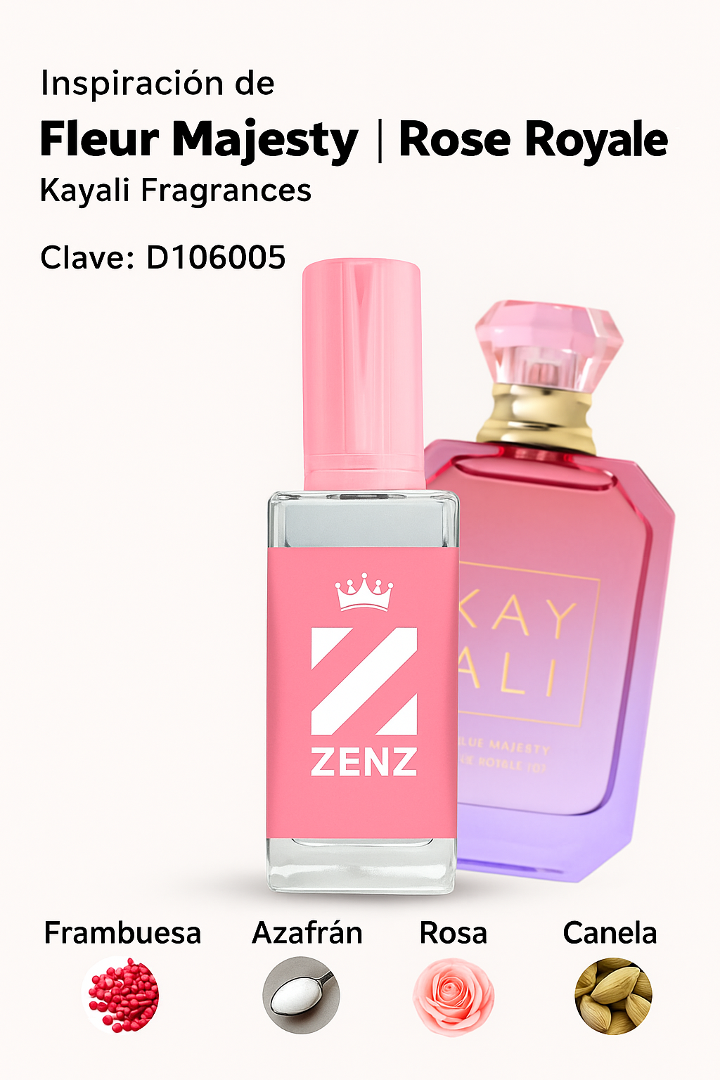 Tendencia D FLEUR MAJESTY ROSE ROYALE KAYALI NUEVO JUNIO 2025