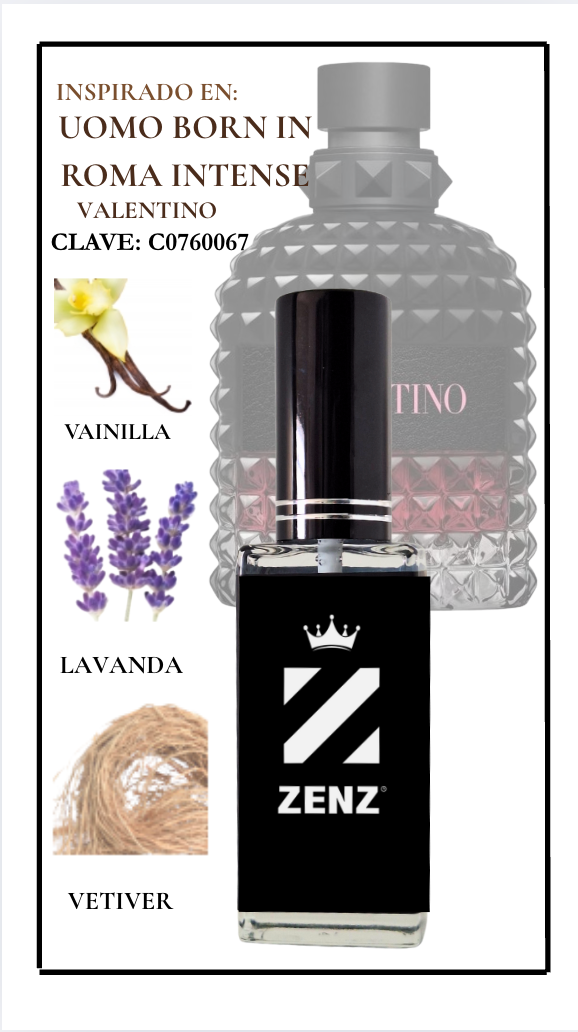 Perfume Tendencia C INTENSE UOMO BORN IN ROMA INTENSE NUEVO julio 2025 zenz