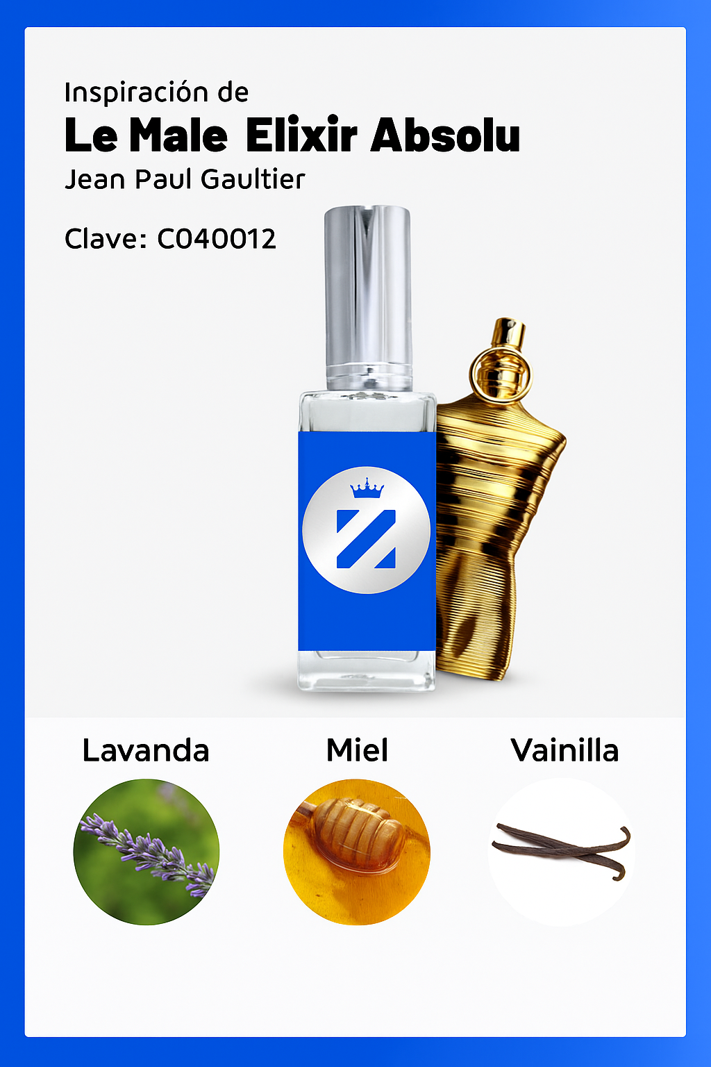 Perfume Tendencia C LE MALE ELIXIR ABSOLU NUEVO 2025 zenz