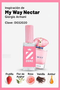 Perfume Tendencia D MY WAY NECTAR NUEVO NOVIEMBRE 2024 zenz