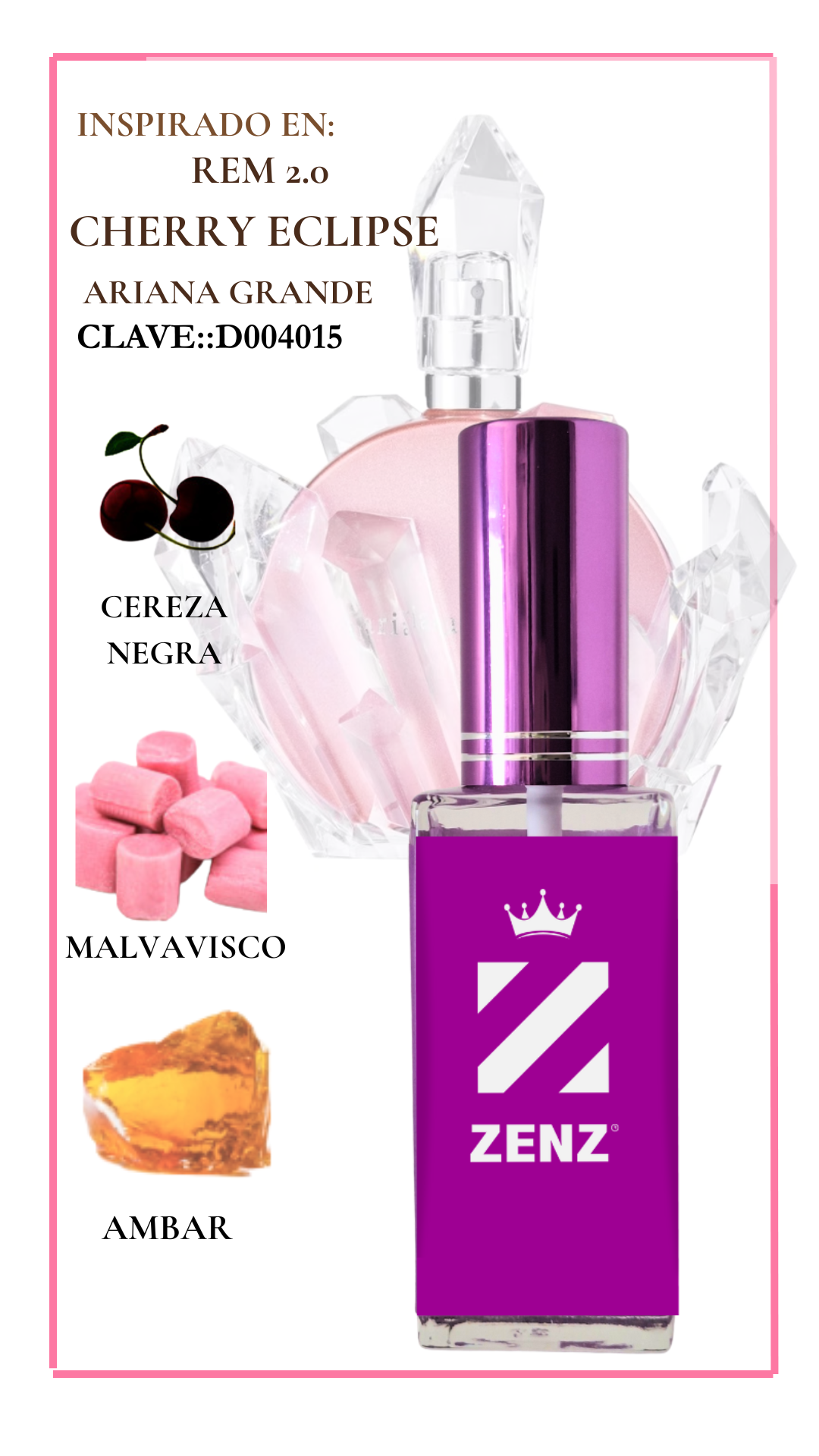 Perfume Tendencia D REM 2.0 CHERRY ECLIPSE zenz
