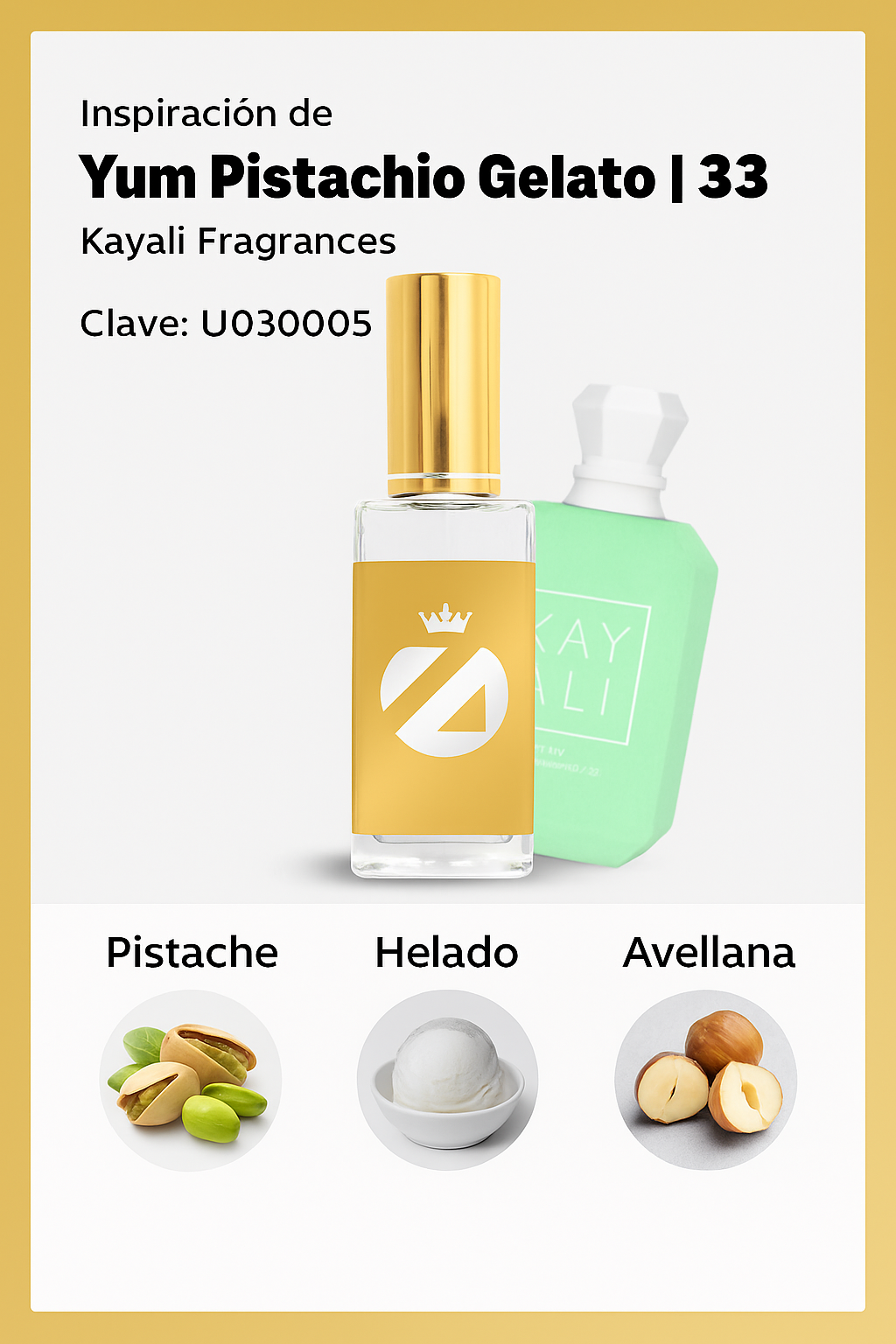 Tendencia U YUM PISTACHIO GELATO NUEVO AGOSTO 2023 zenz