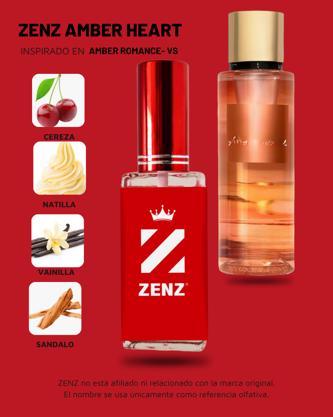 Perfume Tendencia D AMBER ROMANCE VS