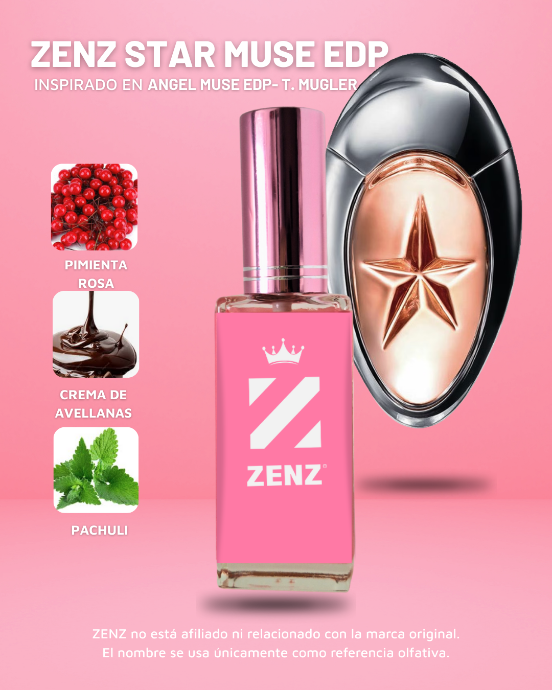 Perfume Tendencia D ANGEL MUSE EAU DE PARFUME zenz