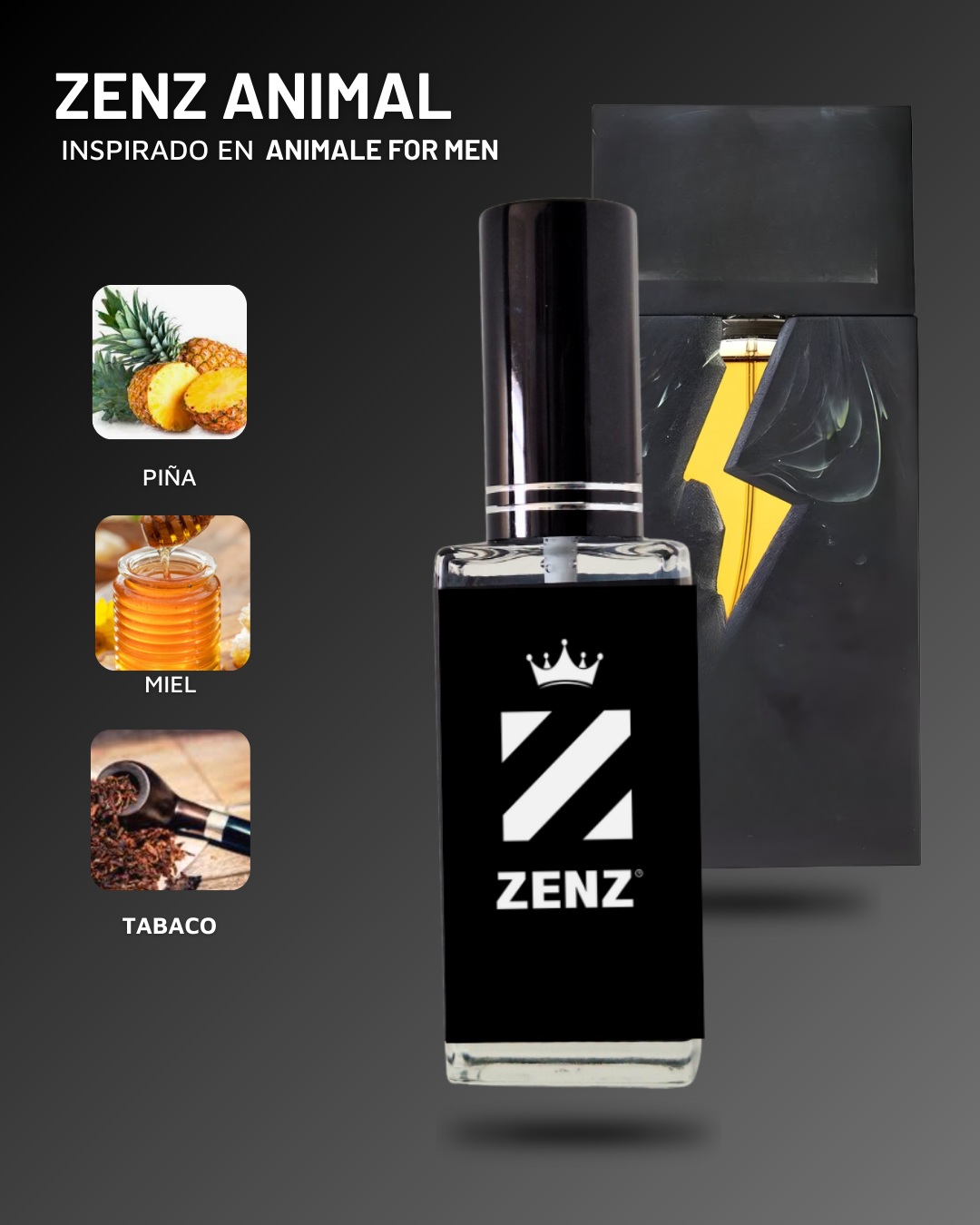 Perfume Tendencia C ZENZ ANIMAL- Inspirado en ANIMALE