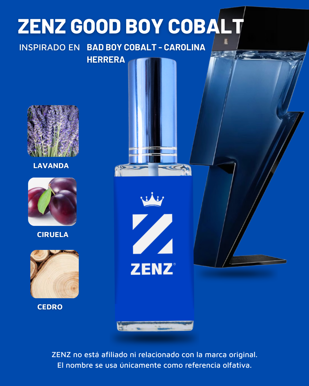 Perfume Tendencia C BAD BOY COBALT PARFUM ELECTRIQUE zenz