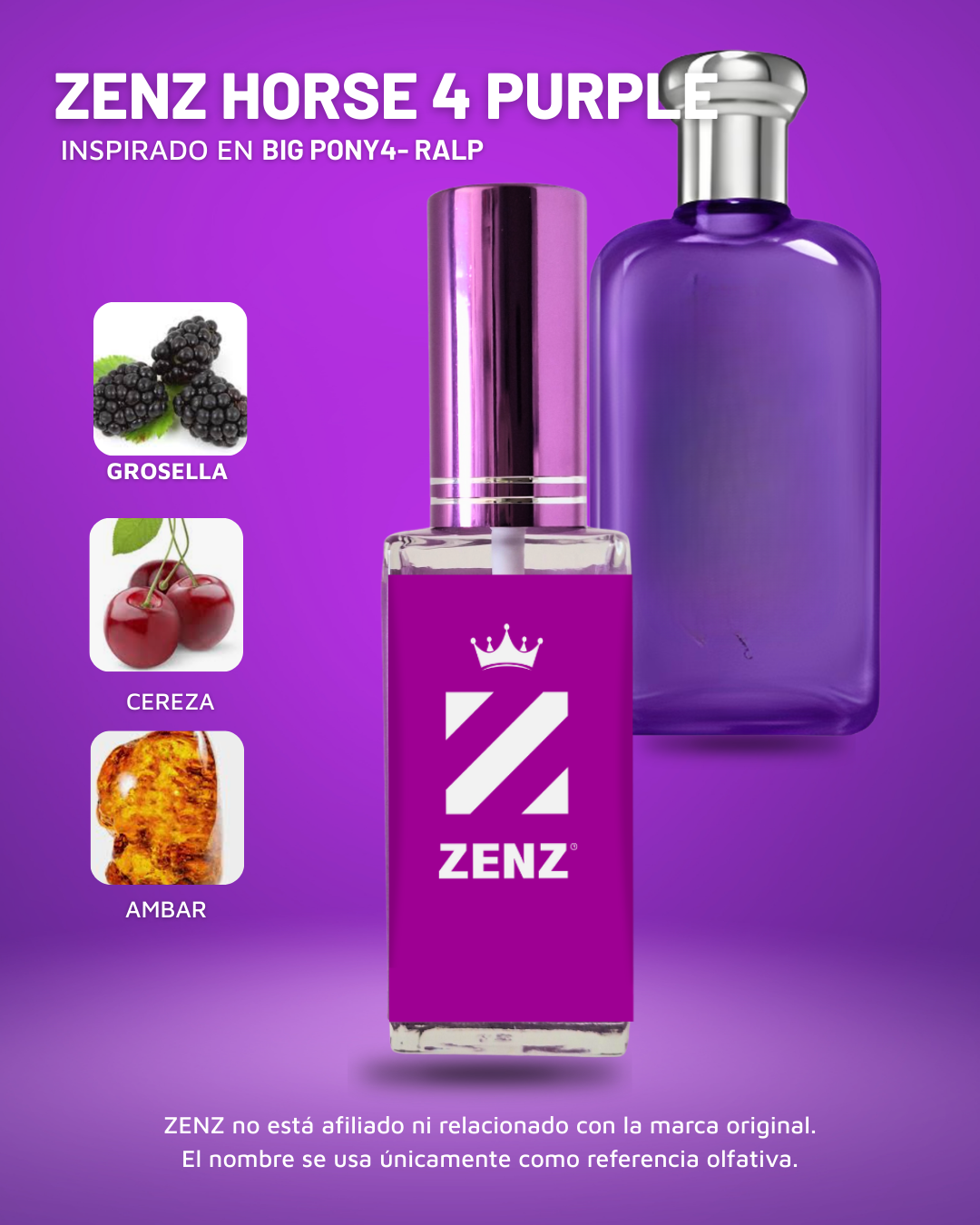 Perfume Tendencia D BIG PONY 4 MORADO zenz