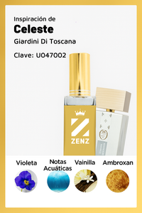 Perfume Inspirado en U CELESTE GIARDINI NUEVO AGOSTO 2024 zenz