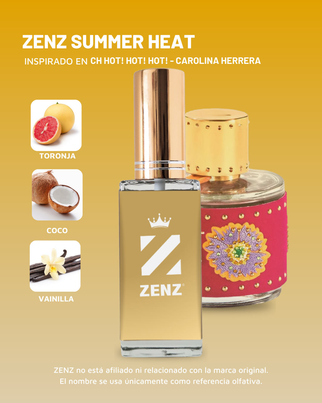 D Inspirado en CH WOMAN HOT! HOT! HOT! l Carolina Herrera ZENZ