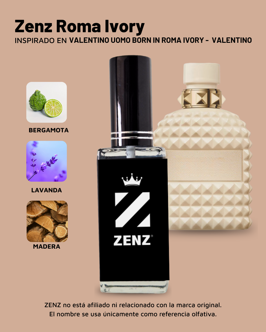 C Inspirado en UOMO BORN IN ROMA IVORY I VALENTINO zenz
