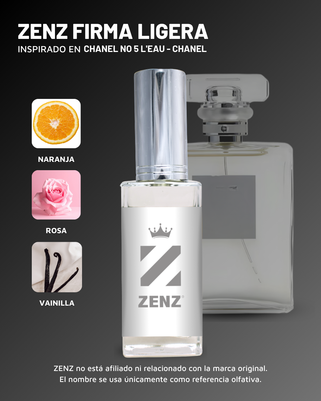 D Inspirado en No 5 LEAU l Chanel zenz