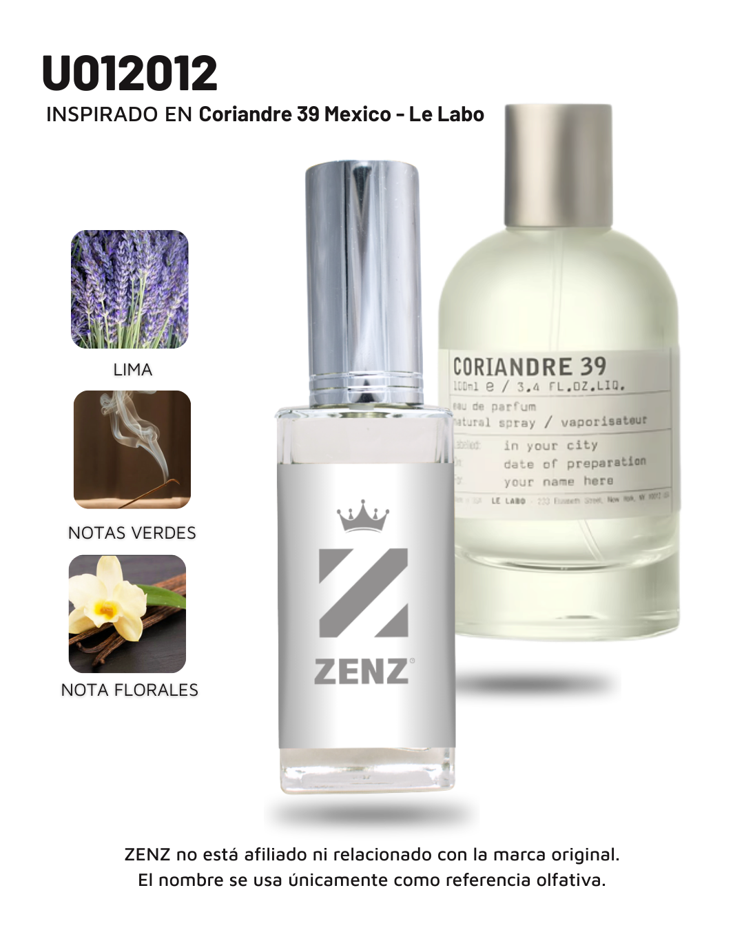 Perfume Tendencia U CORLANDRE 39 MEXICO Le Labo NUEVO 2025 zenz