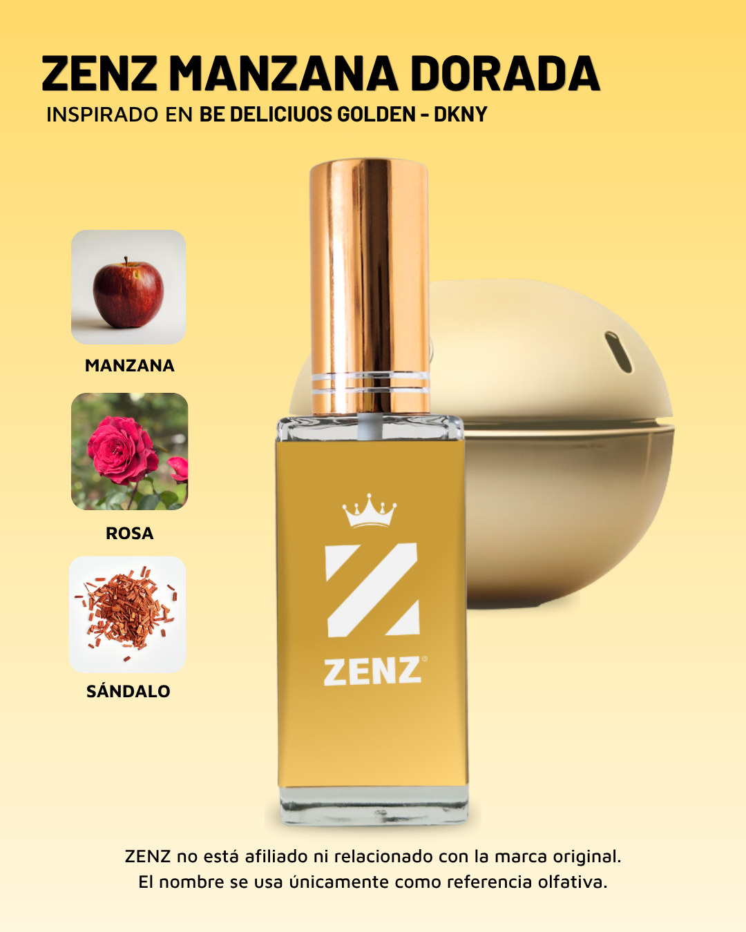 D Inspirado en BE DELICIOUS GOLDEN l DKNY zenz
