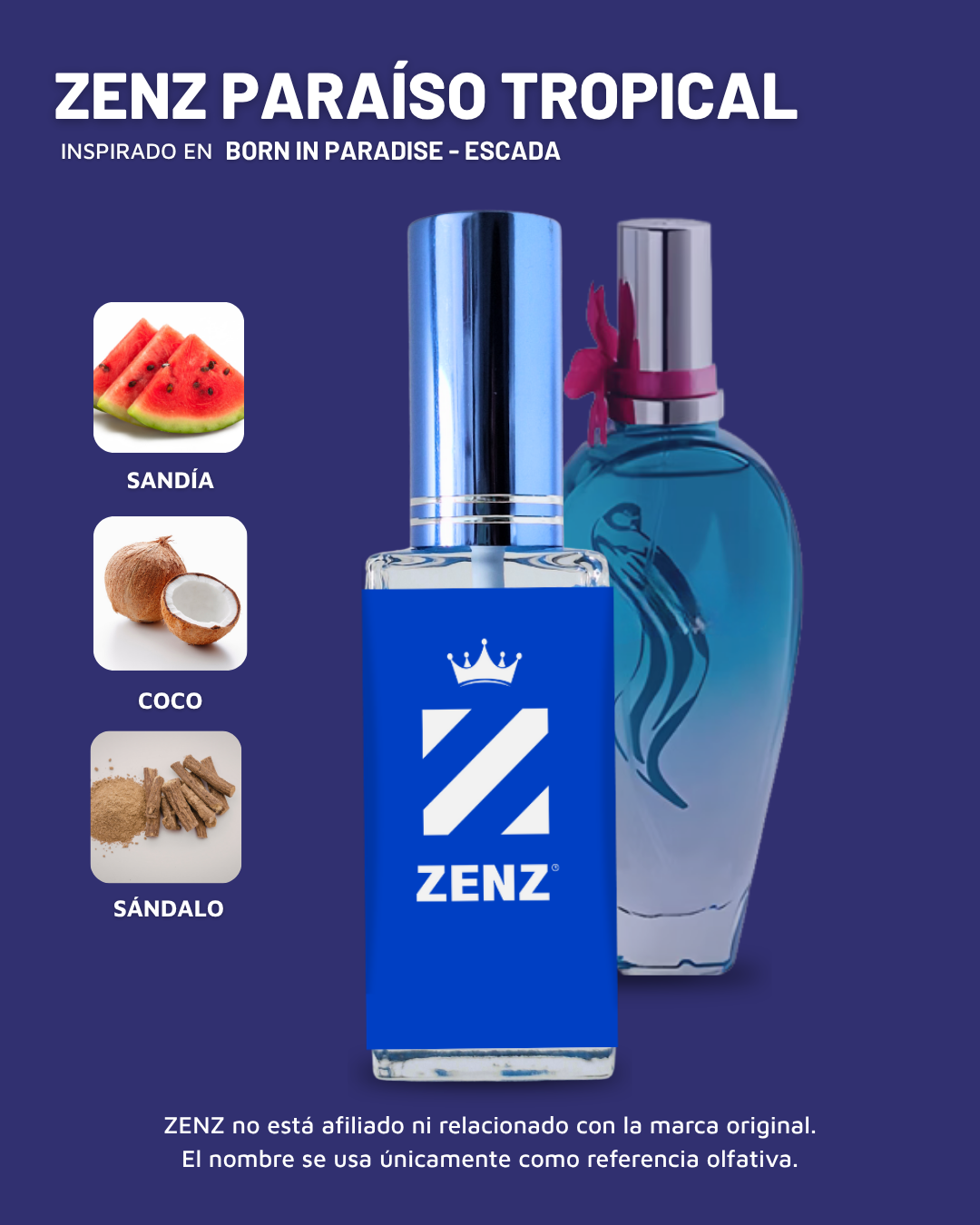 D Inspirado en BORN IN PARADISE l Escada zenz