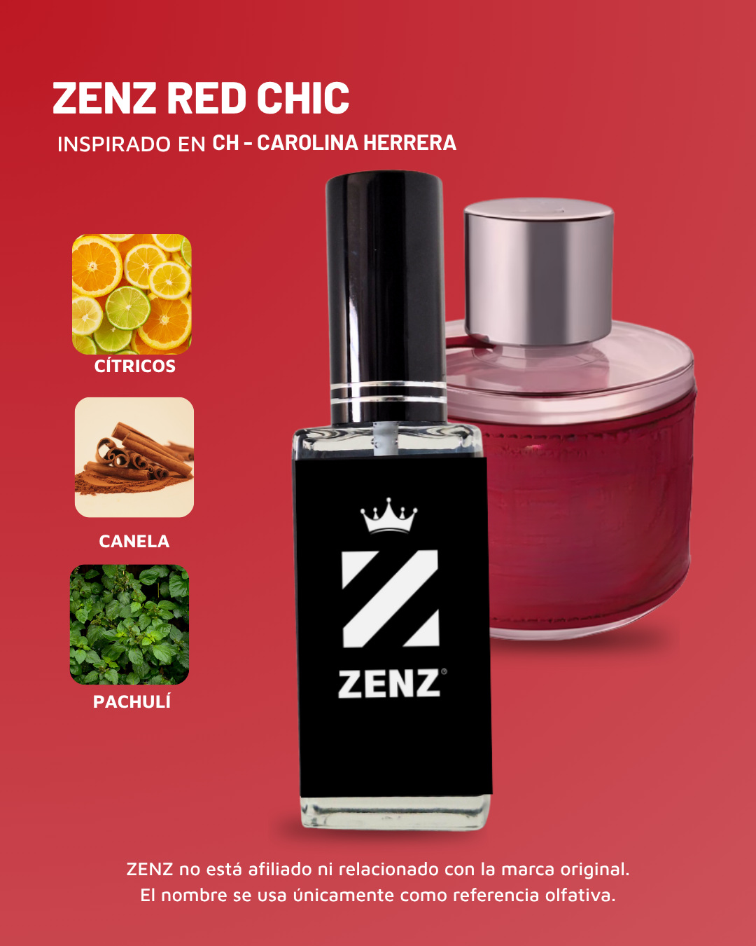 Perfume Tendencia D CH DAMA ROJO zenz