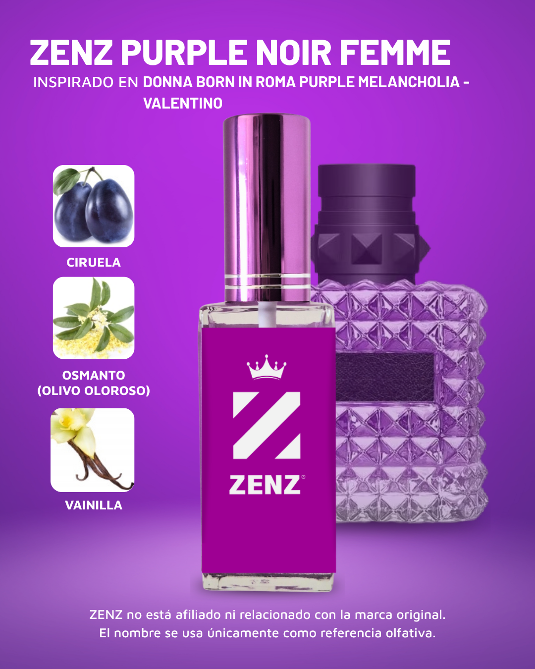 D Inspirado en Donna Born in Roma Purple Melancholia | Valentino 2026 ZENZ