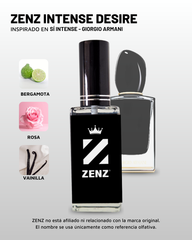 D Inspirado en Si INTENSE BOTELLA NEGRA l Giorgio Armani zenz