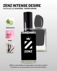 D Inspirado en Si INTENSE BOTELLA NEGRA l Giorgio Armani zenz