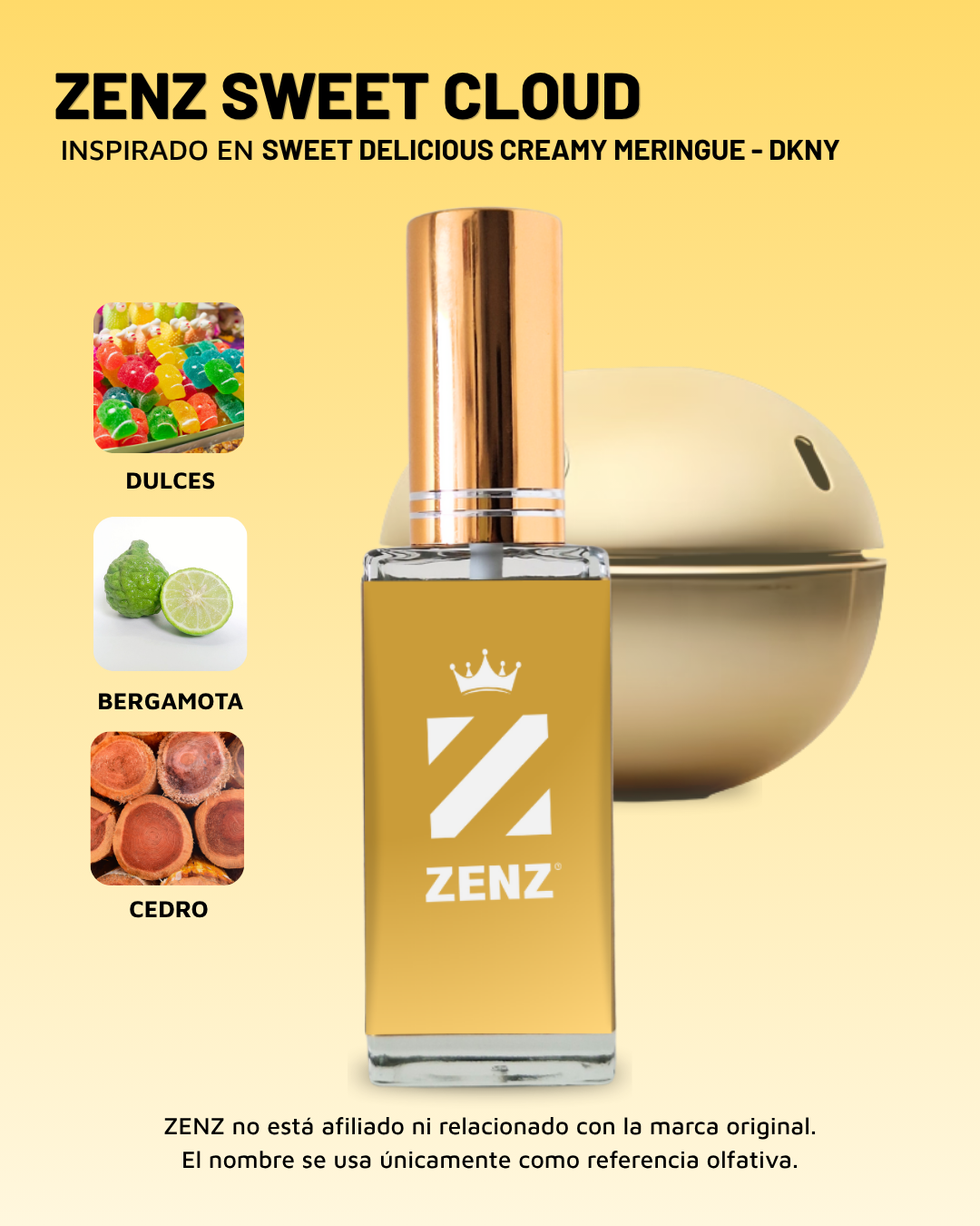 D Inspirado en SWEET DELICIOUS CREAMY MERINGUE l DKNY zenz