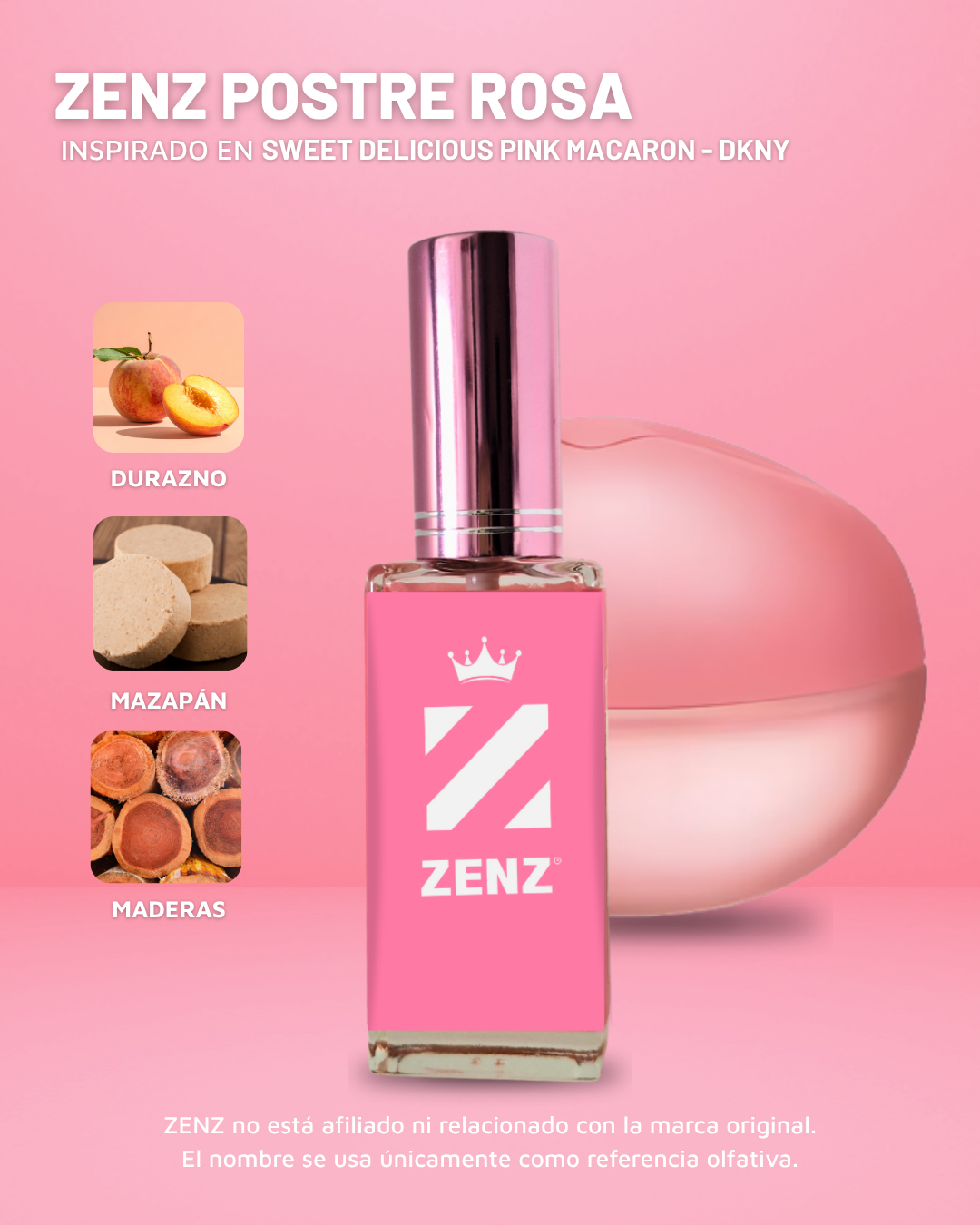 D Inspirado en SWEET DELICIOUS PINK MACARRON l DKNY zenz