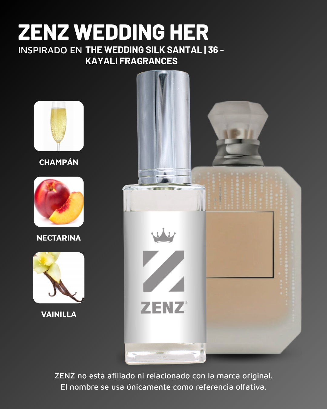 D Inspirado en The Wedding Silk Santal | 36 | Kayali ZENZ