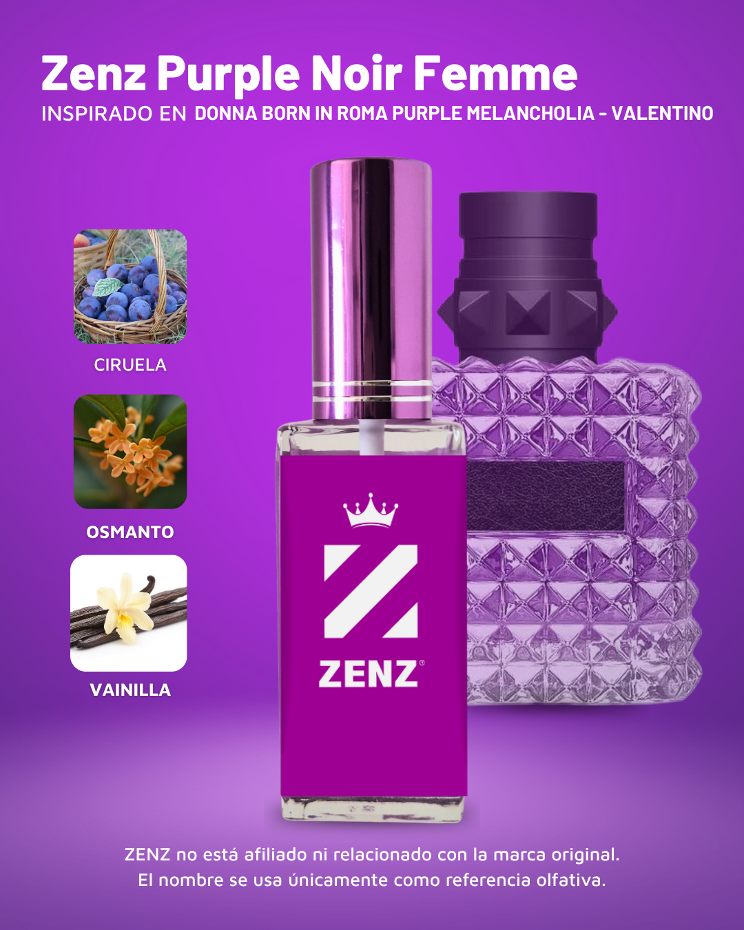 D Inspirado en Donna Born in Roma Purple Melancholia | Valentino 2026 ZENZ