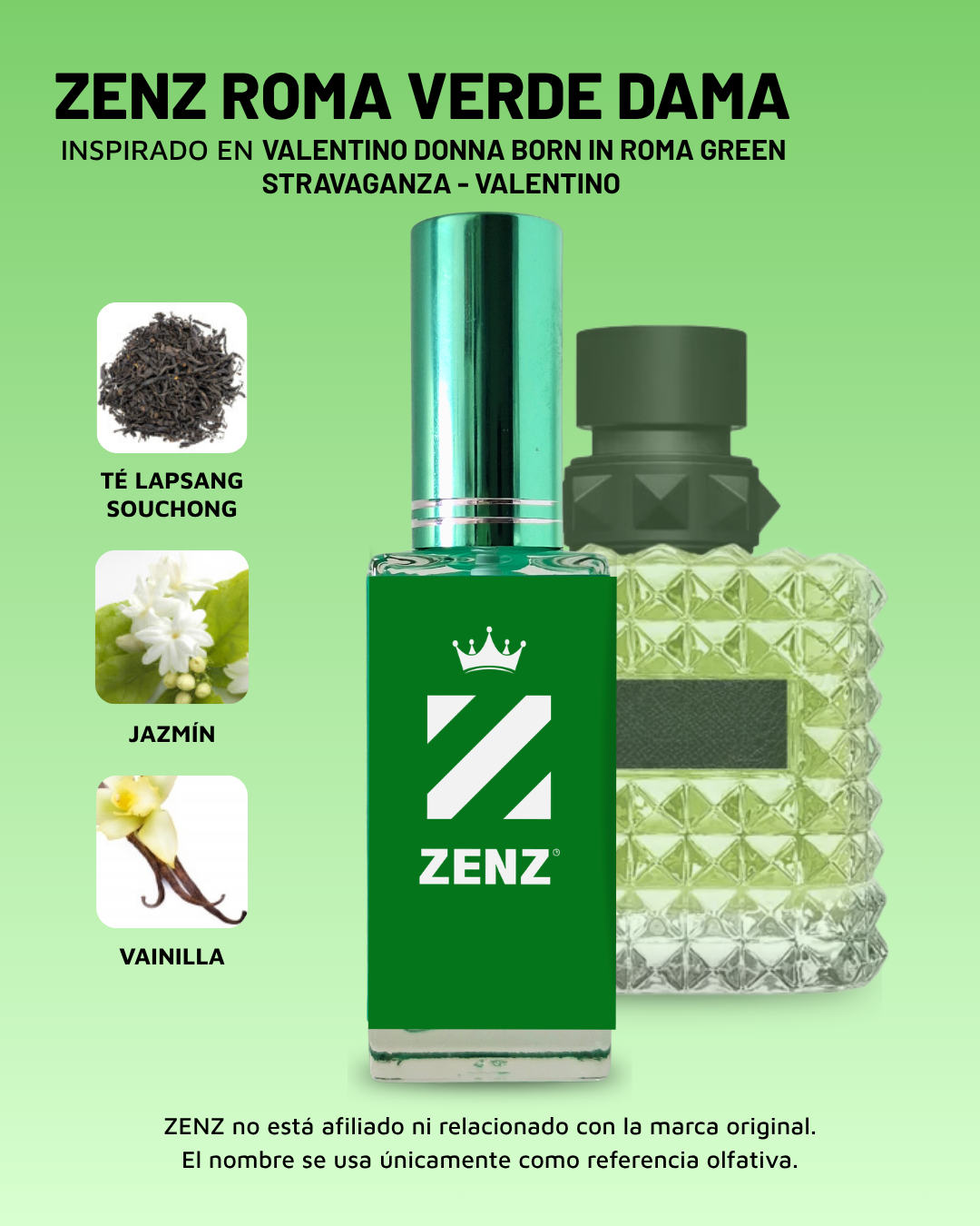 D Inspirado en Donna Green Stravaganza Born In Roma Intense | Valentino ZENZ
