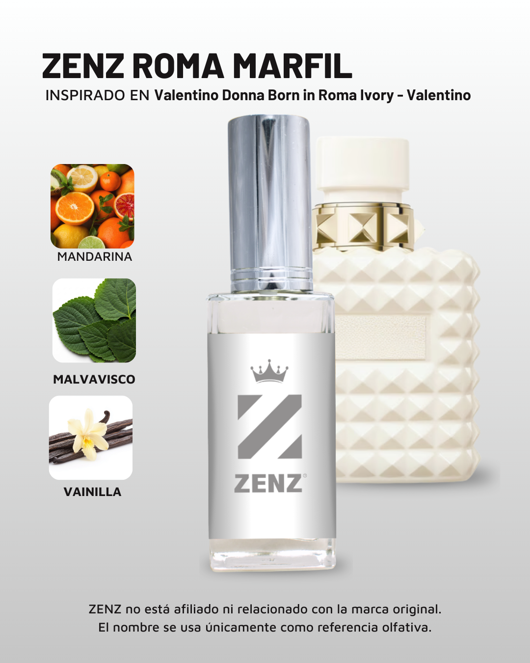 D Inspirado en VALENTINO DONNA BORN IN ROMA IVORY I VALENTINO