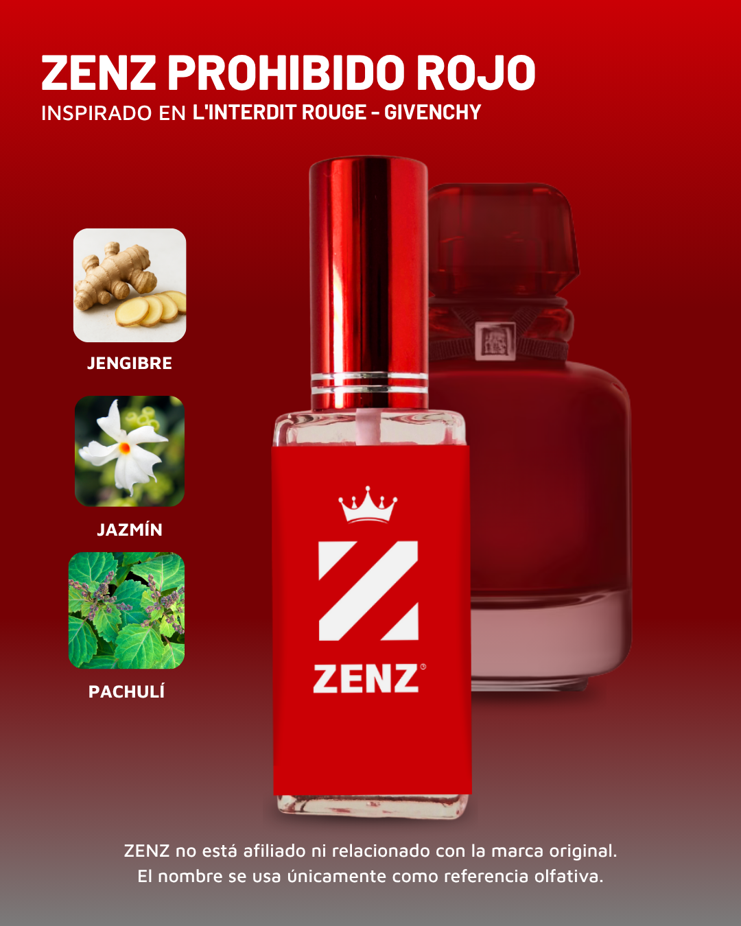 Perfume Tendencia D LINTERDIT ROUGE EDP NUEVO DICIEMBRE 2023 zenz