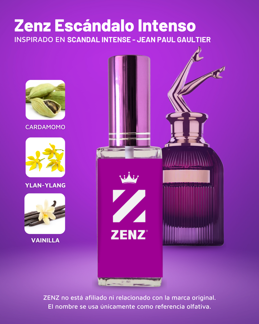 D Inspirado en SCANDAL INTENSE I JEAN PAUL GAULTIER zenz