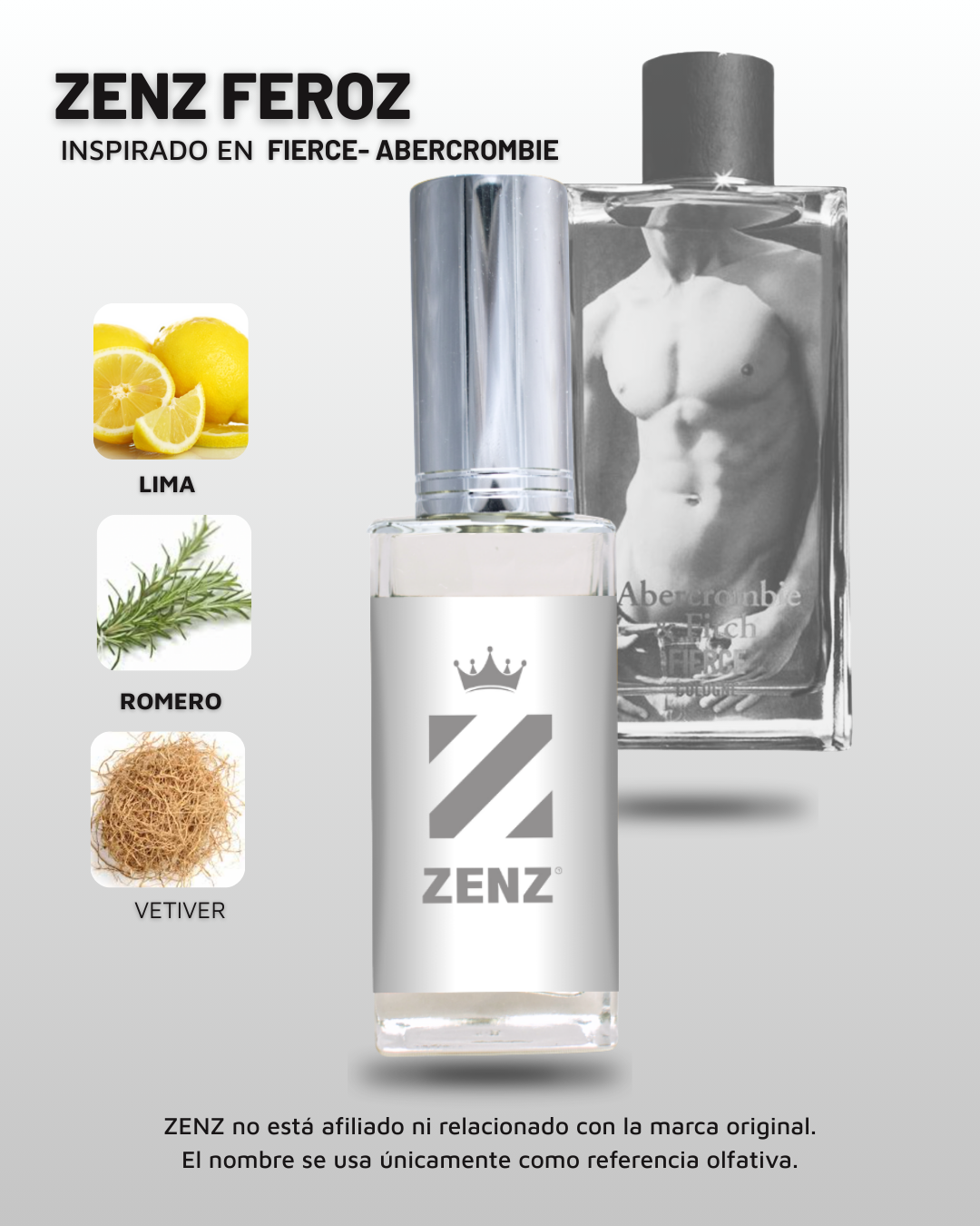 Perfume Tendencia C ZENZ FEROZ Inspirado en FIERCE ABERCROMBIE zenz