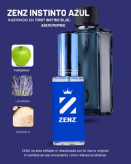 Perfume Tendencia C ZENZ INSTINTO AZUL- Inspirado en  FIRST INSTINC BLUE