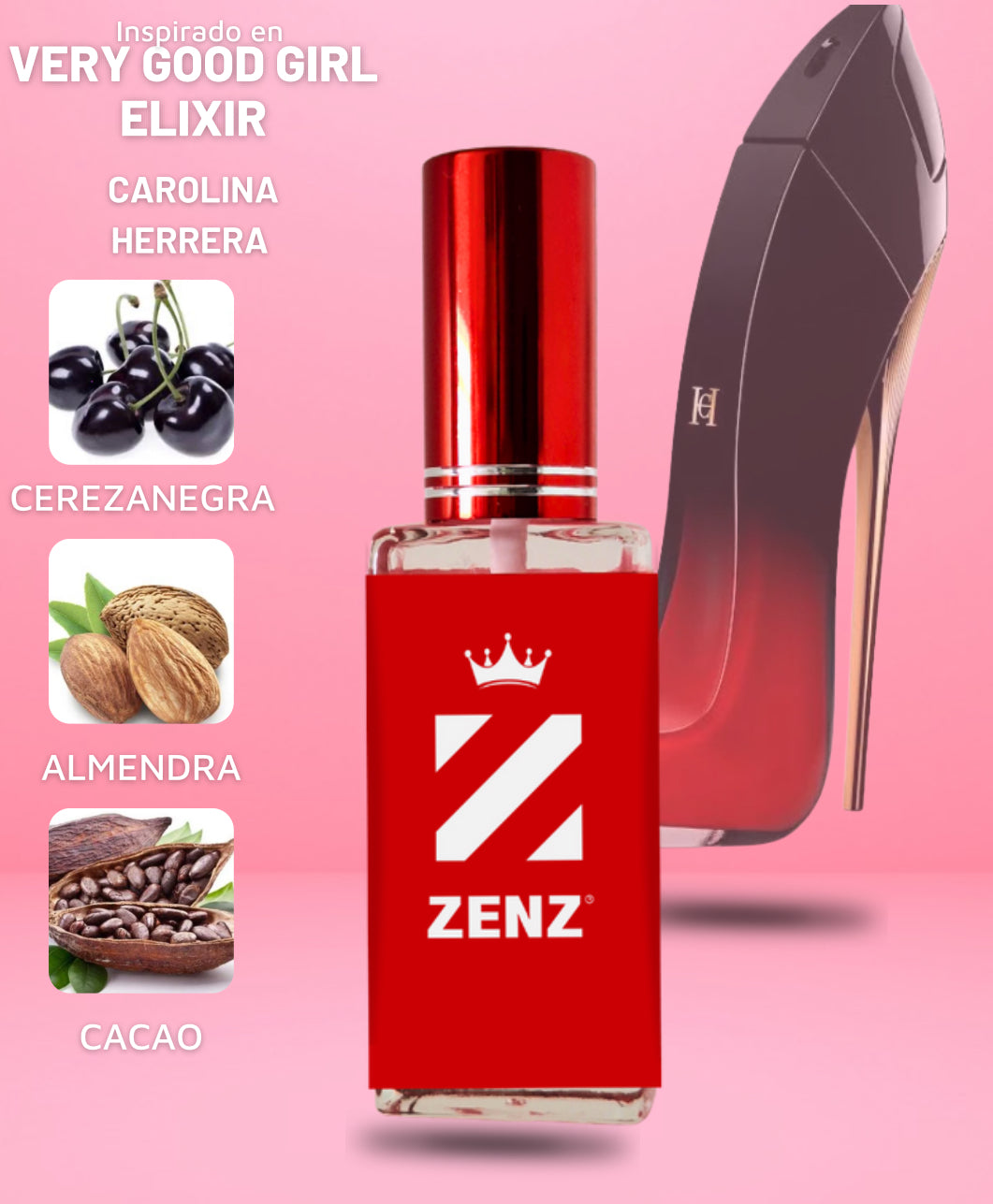 Perfume Tendencia D VERY GOOD GIRL ELIXIR NUEVO 2025  zenz
