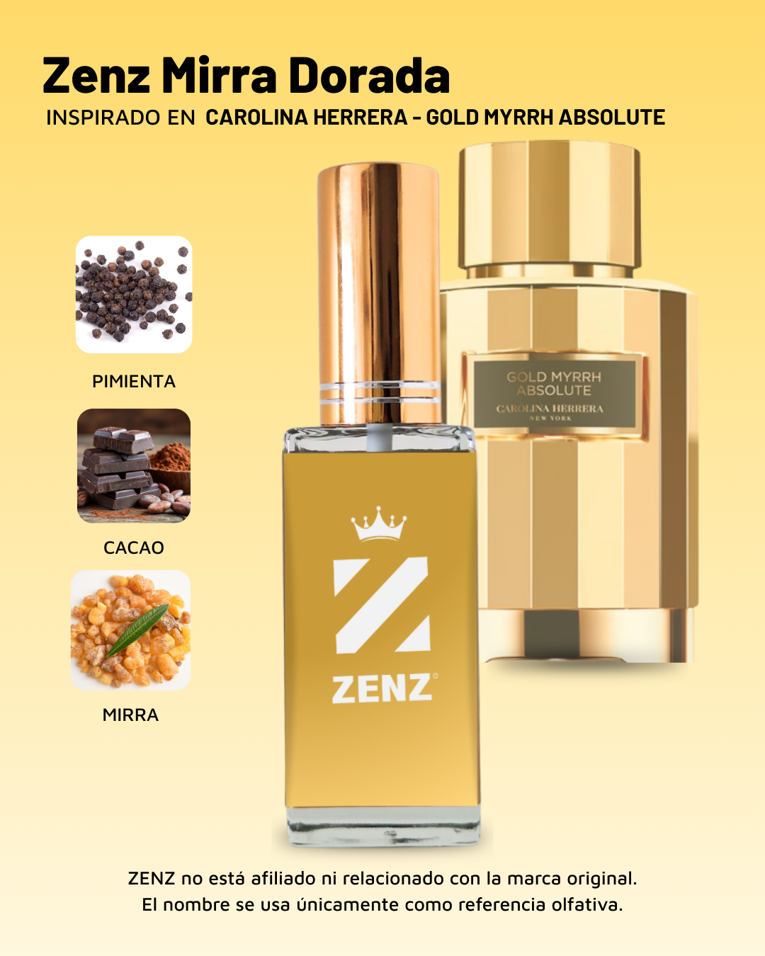 D Inspirado en Gold Myrrh Absolute l Carolina Herrera