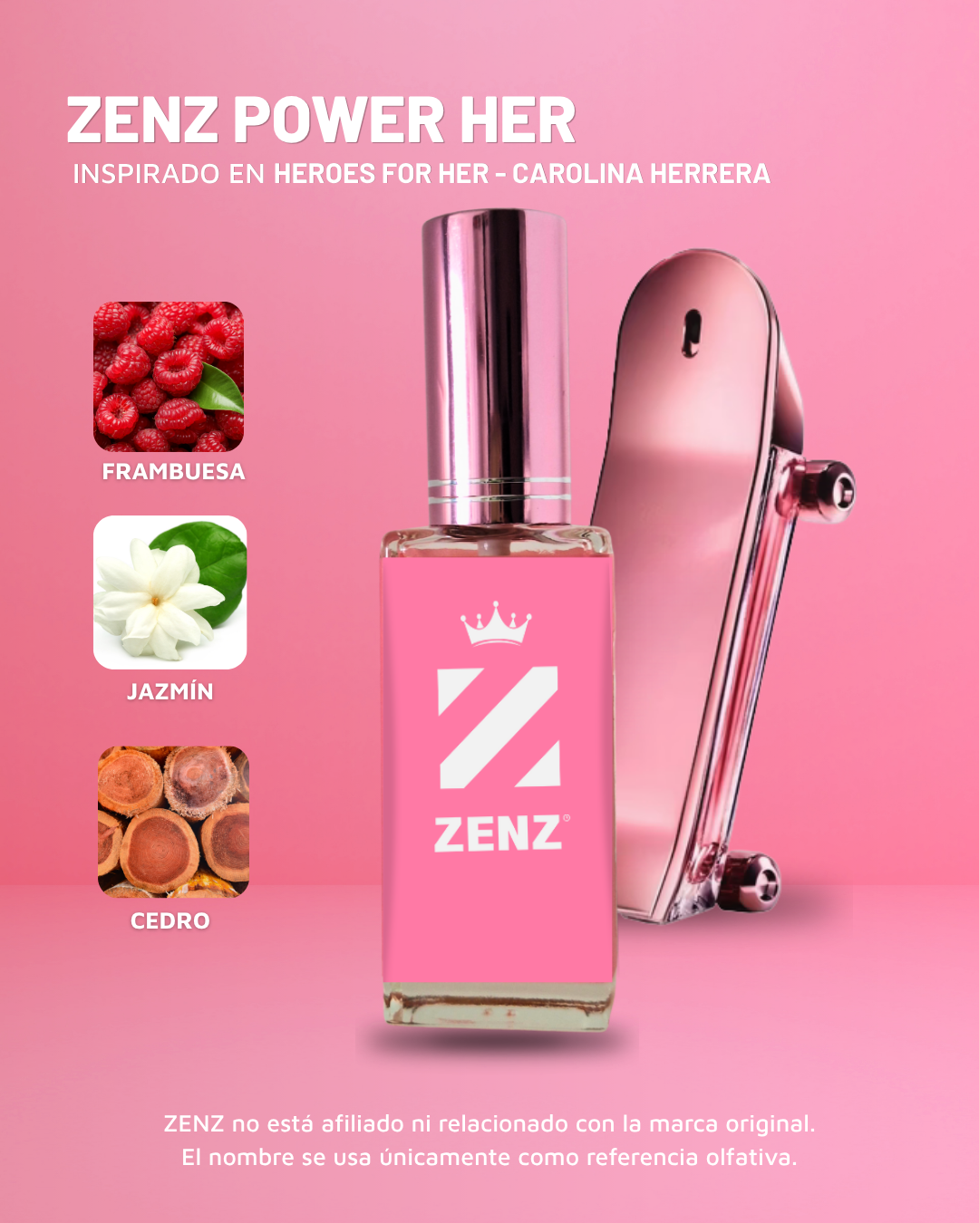 Perfume Tendencia D 212 HEROES FOR HER DAMA zenz
