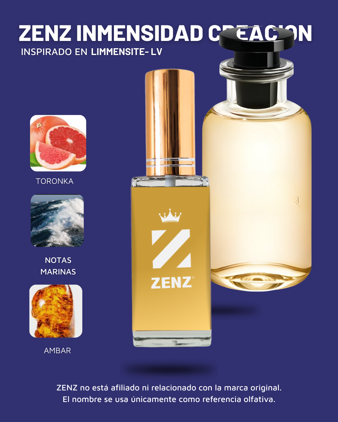Perfume TendenciaC LA INMENSIDAD CREACION ZENZ