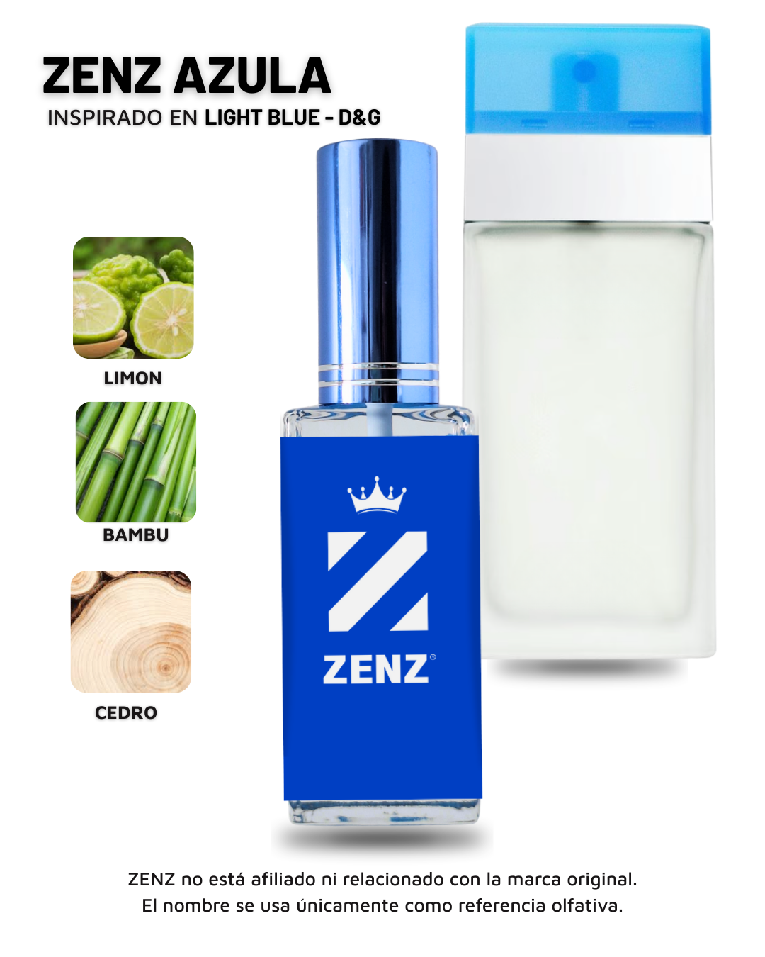 Perfume Tendencia D LIGHT BLUE DAMA zenz