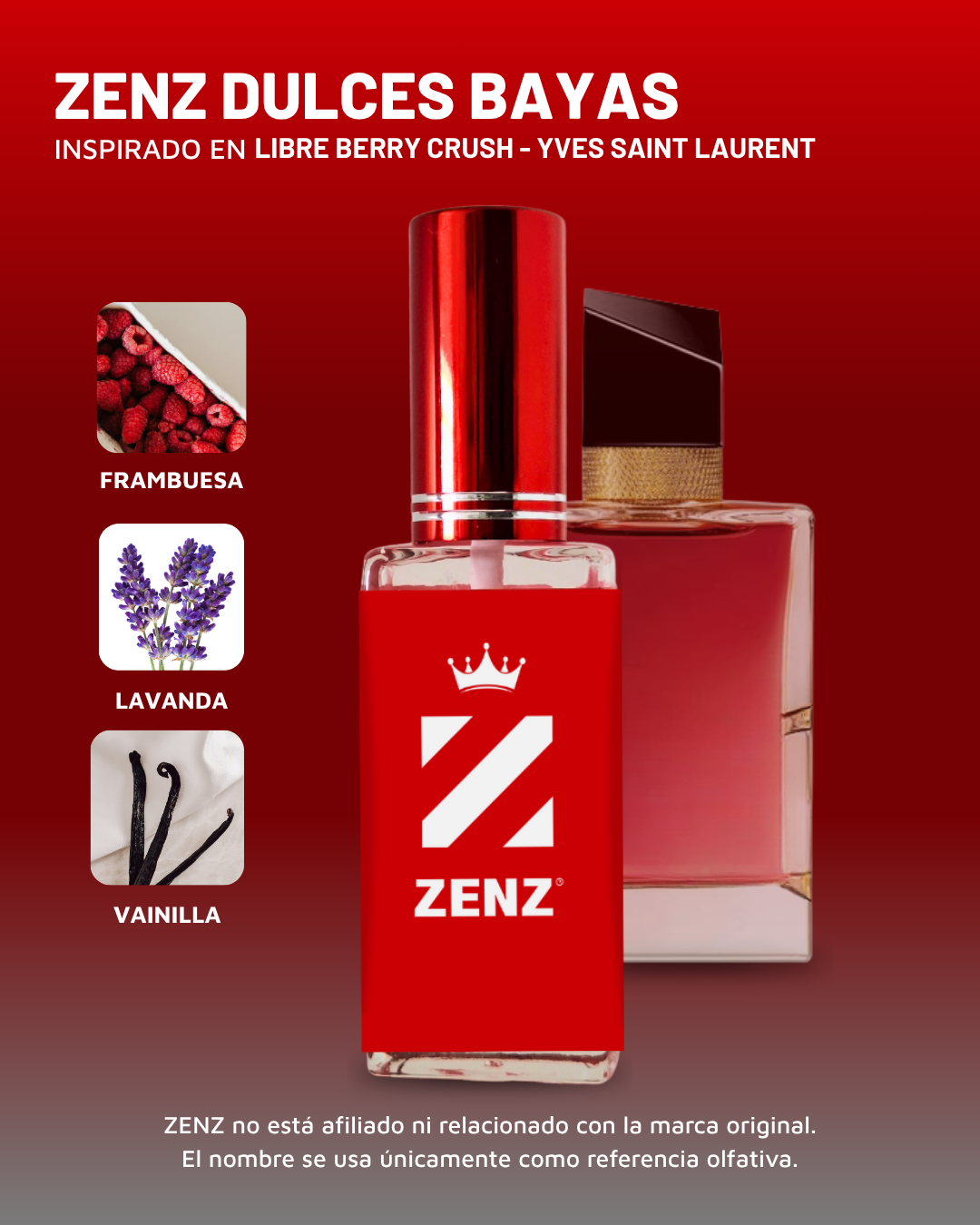D Inspirado en LIBRE BERRY CRUSH I YSL zenz