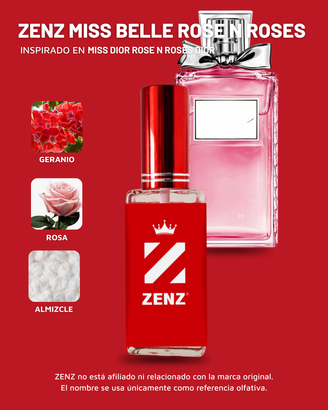 Perfume Tendencia D MISS DIOR ROSE AND ROSES  zenz