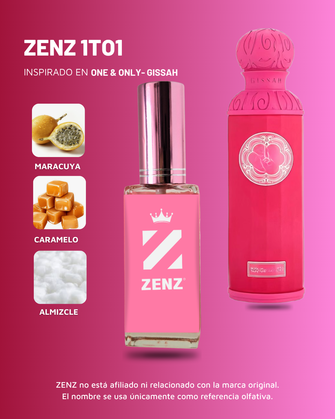 Perfume Tendencia D ONE AND ONLY GISSAH NUEVO FEBRERO 2025 zenz