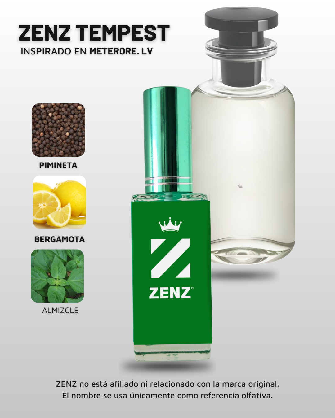 Perfume Tendencia C ZENZ TEMPEST- Inspirado en Orage LV