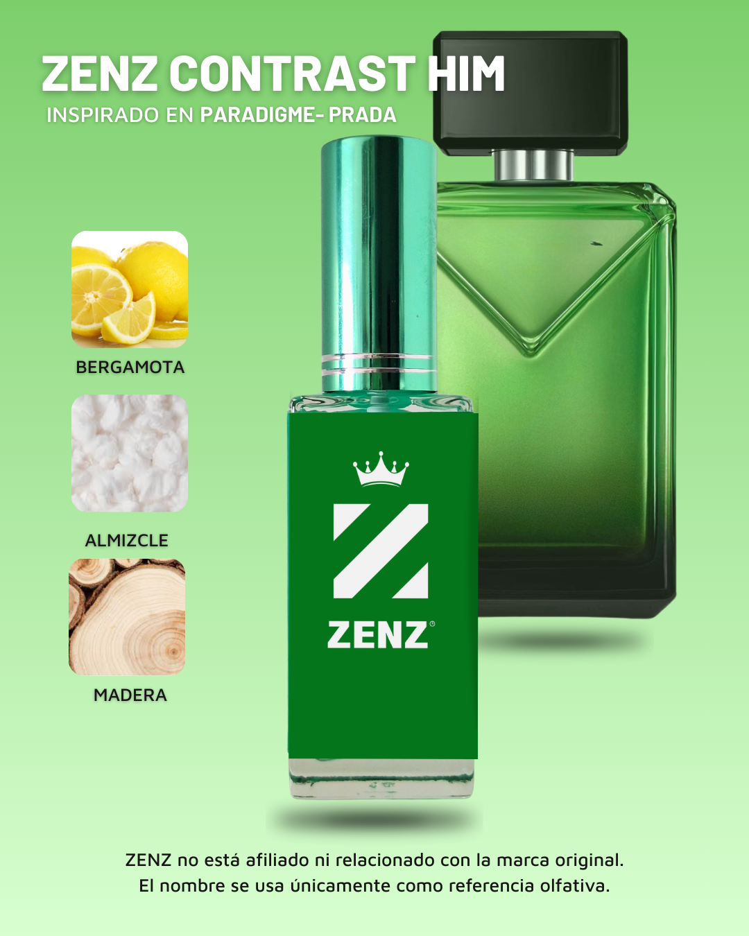 Perfume Tendencia C ZENZ CONTRAST HIM- Inspirado en PARADIGME PRADA NUEVO OCTUBRE 2025