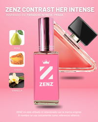 Perfume Tendencia D ZENZ CONTRAST HER INTENSE- Inspirado en PARADOXE INTENSE Prada