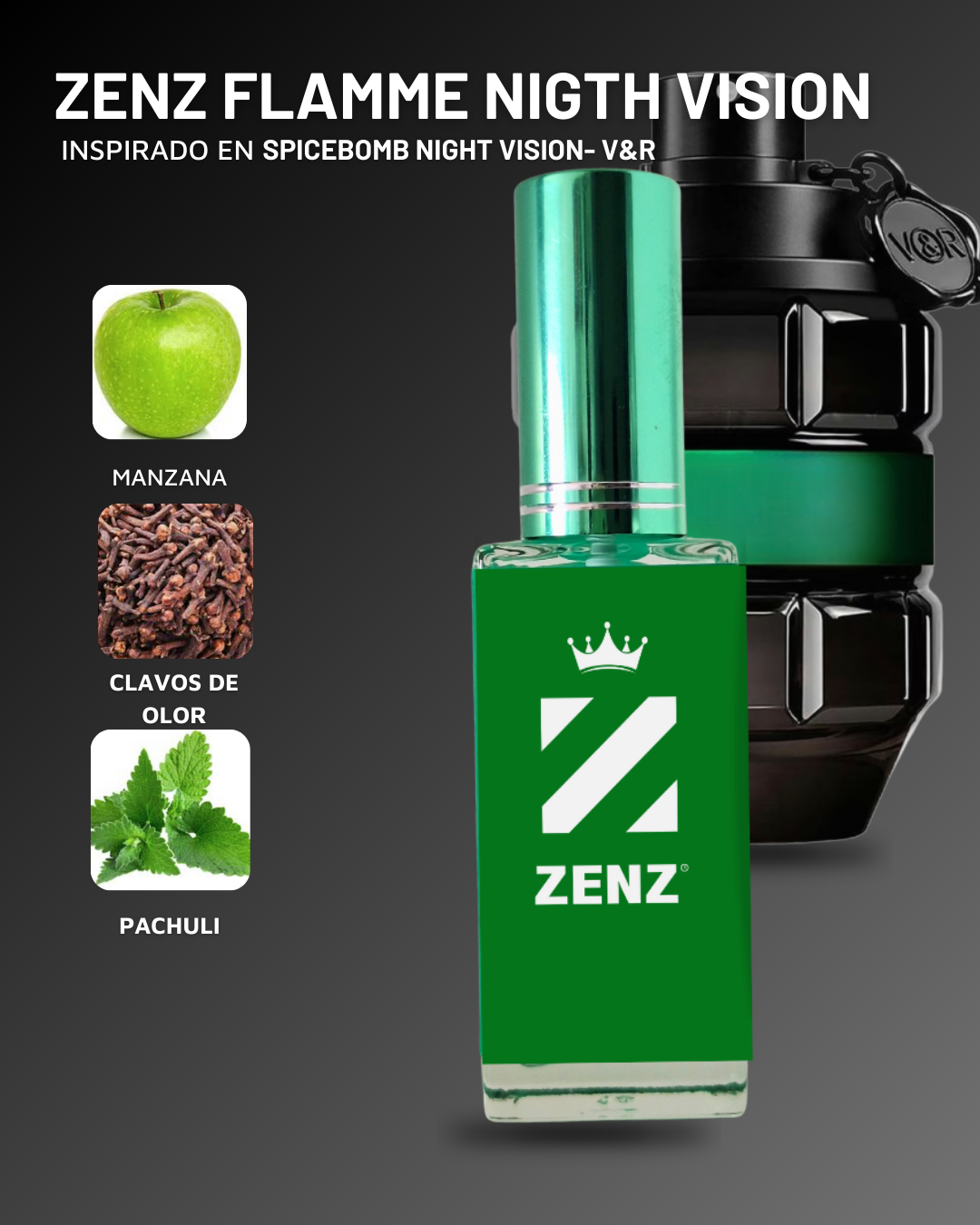 Perfume Tendencia C SPICEBOMB NIGHT VISION zenz