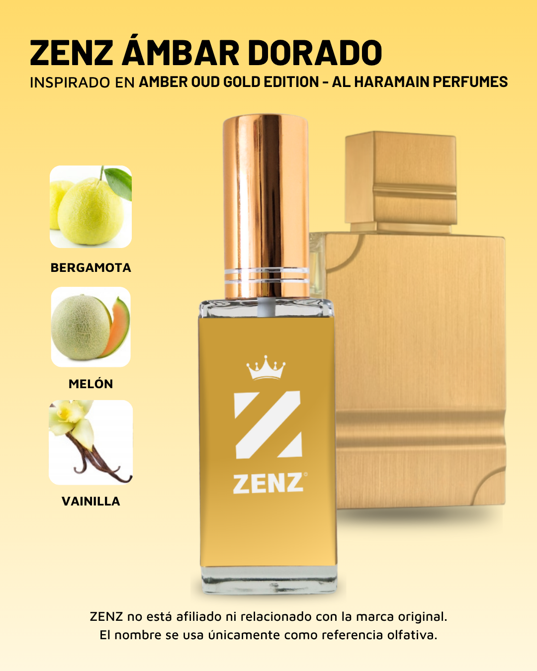 U Inspirado en Amber Oud Gold Edition | Al Haramain ZENZ
