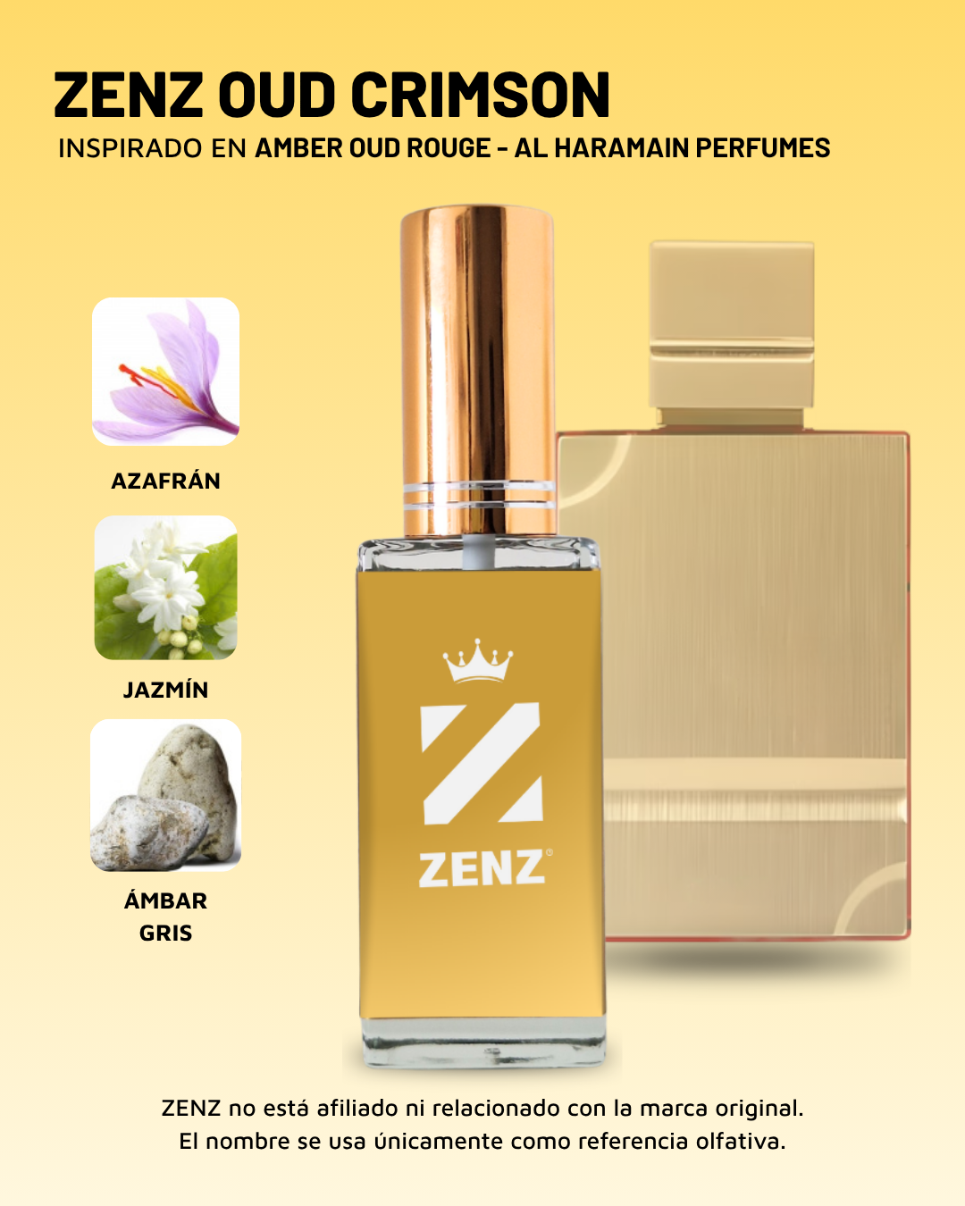 U Inspirado en Amber Oud Rouge | Al Haramain ZENZ
