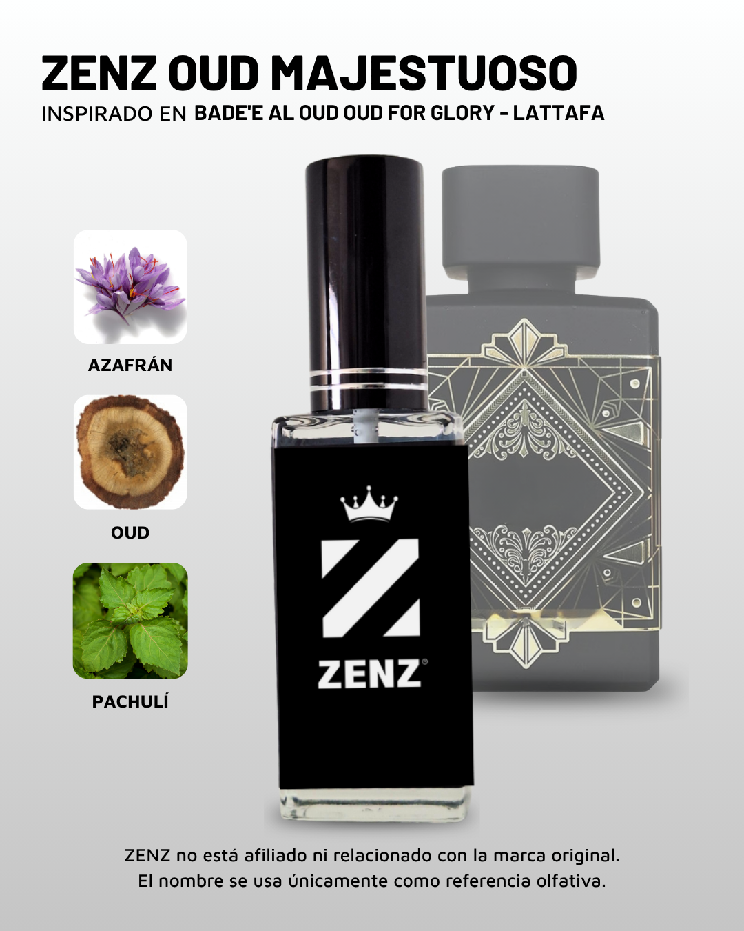 U Inspirado en Bade'e Al Oud Oud for Glory | Lattafa Perfumes ZENZ