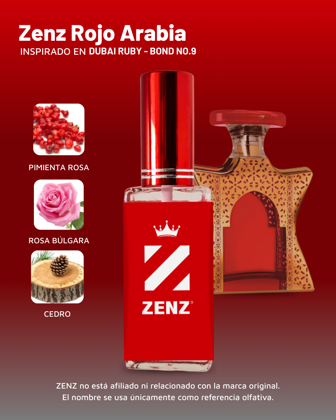 U Zenz Rojo Arabia | Inspirado en Dubai Ruby - Bond No. 9