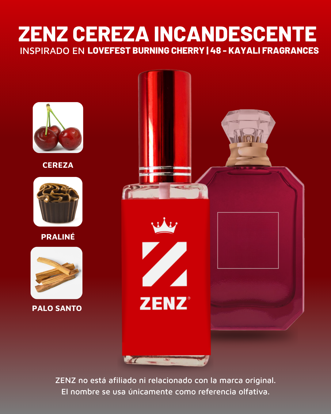 U Inspirado en Lovefest Burning Cherry | 48 | Kayali ZENZ