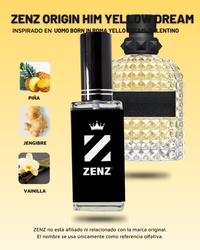 Perfume Tendencia C ZENZ ORIGIN HIM- Inspirado en VALENTINO UOMO BORN IN ROMA YELLOW DREAM